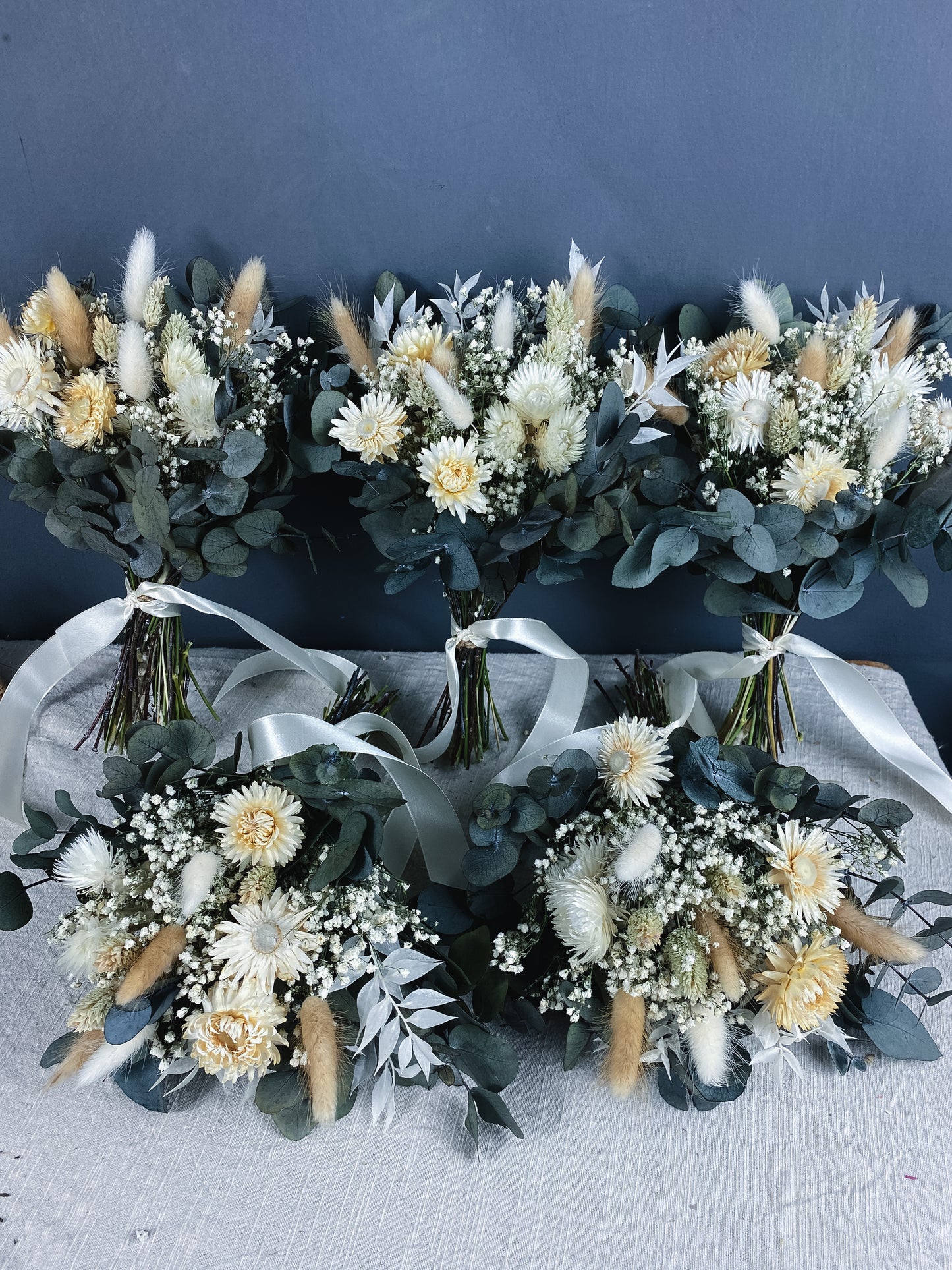 Hana dried flower bridesmaid’s bouquet