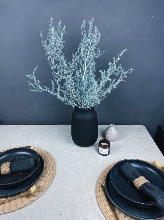 Dried asparagus Fern - light blue