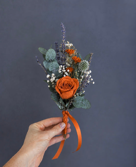 Mae dried flower girl wand