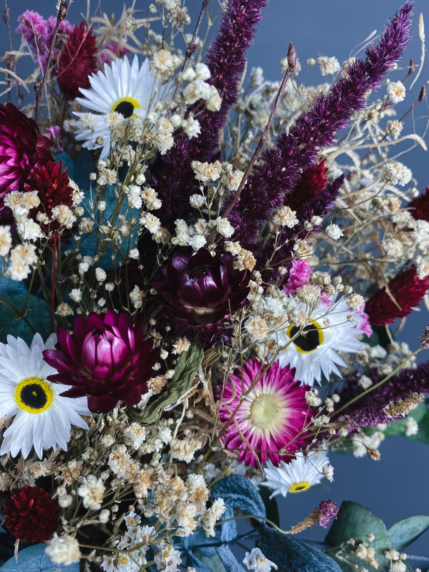 Daisy Dried Flower Bridal Bouquet