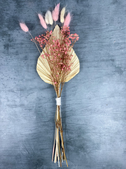 Dried Flower Posy - Pink