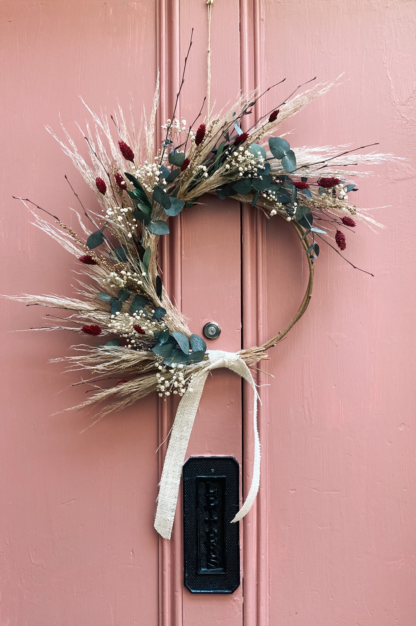 Aubrey dried flower wreath Dried flower christmas wreath / DRIED Flowers Uk DRIED Limited